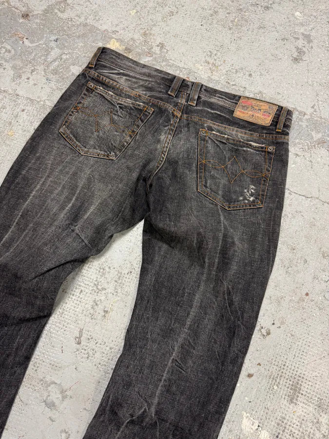 2000s Dolce & Gabbana Grey Distressed Denim Jeans JKRgnuD 7