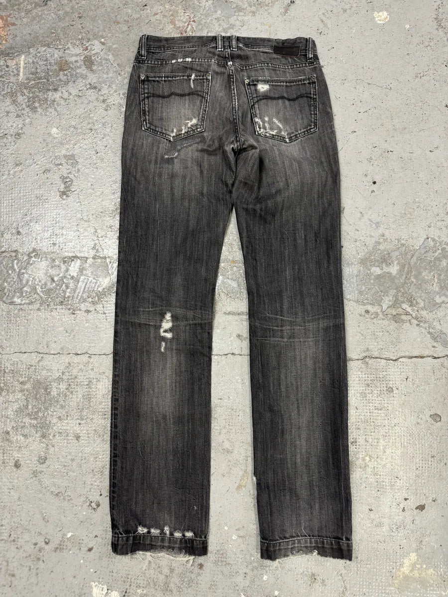2000s Dolce & Gabbana Grey Distressed Denim Jeans XIvTNuV 4
