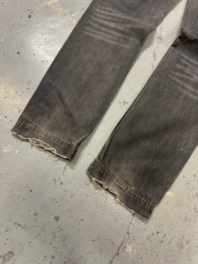 2000s Dolce & Gabbana Grey Distressed Denim Jeans YiRpqES 6