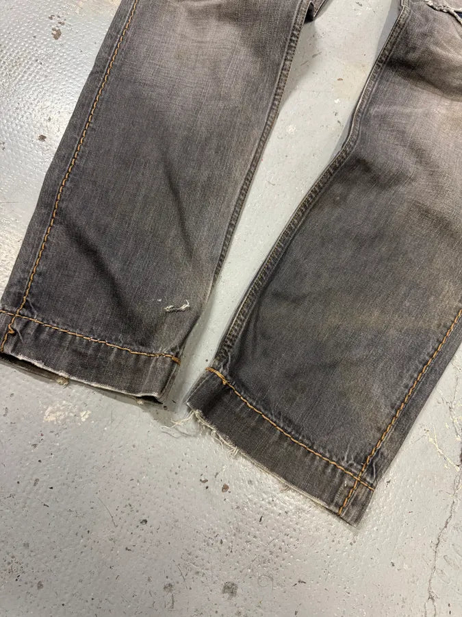 2000s Dolce & Gabbana Grey Distressed Denim Jeans YiRpqES 7