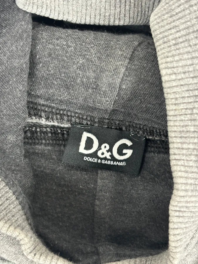 2000s Dolce & Gabbana Grey Embroidered Nothing to Lose Hoodie exJRiTo 7