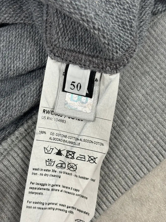 2000s Dolce & Gabbana Grey Embroidered Nothing to Lose Hoodie exJRiTo 8