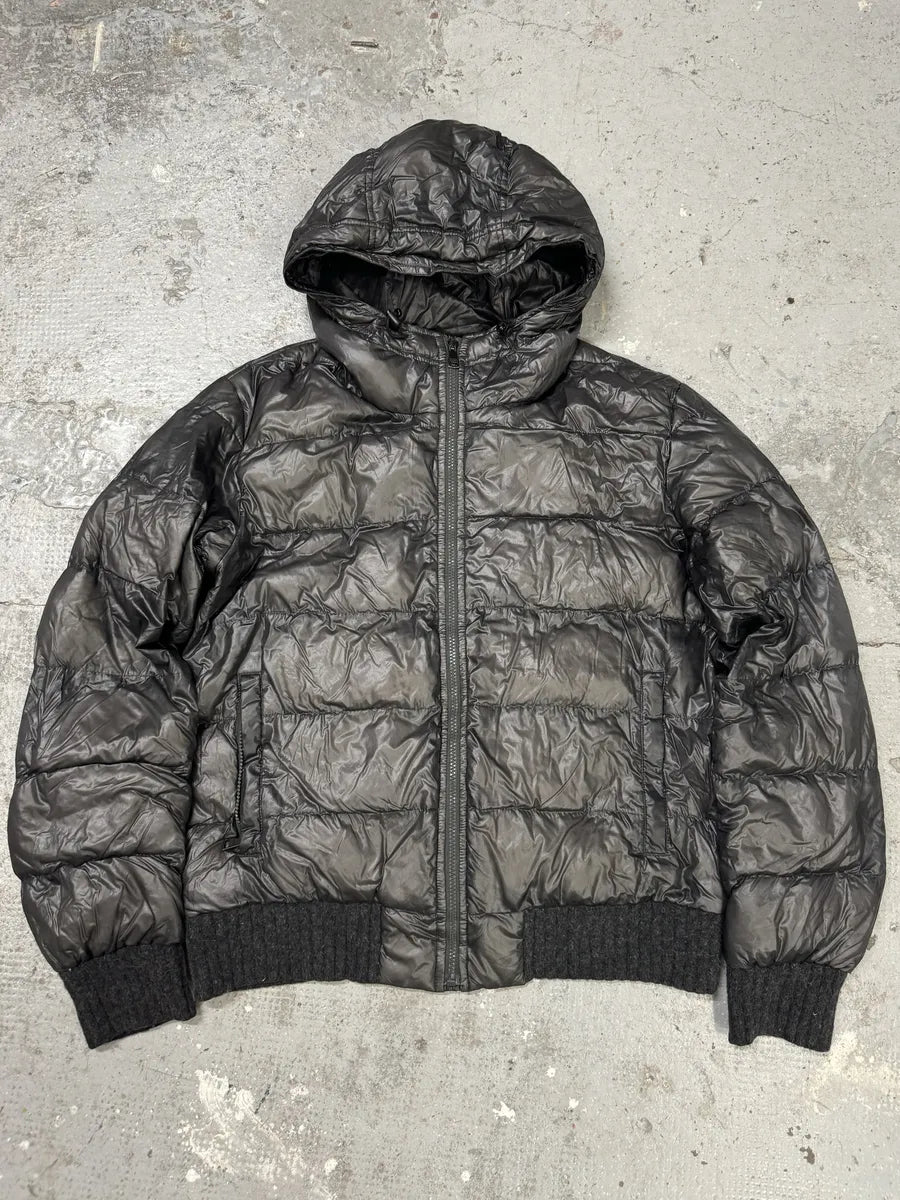 2000s Dolce & Gabbana Grey Eroded Puffer Jacket (L) rmnTCOK 0