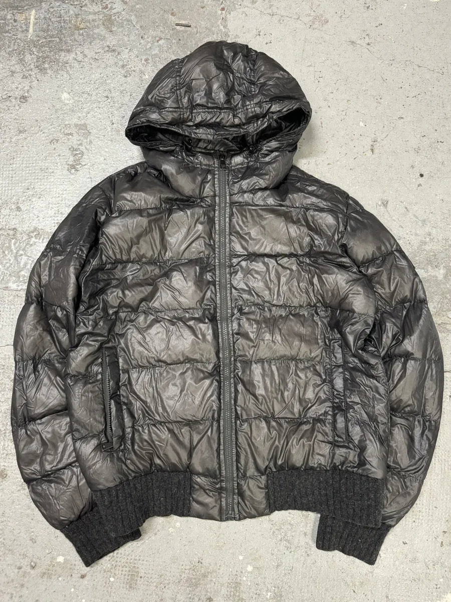 2000s Dolce & Gabbana Grey Eroded Puffer Jacket (L) rmnTCOK 10