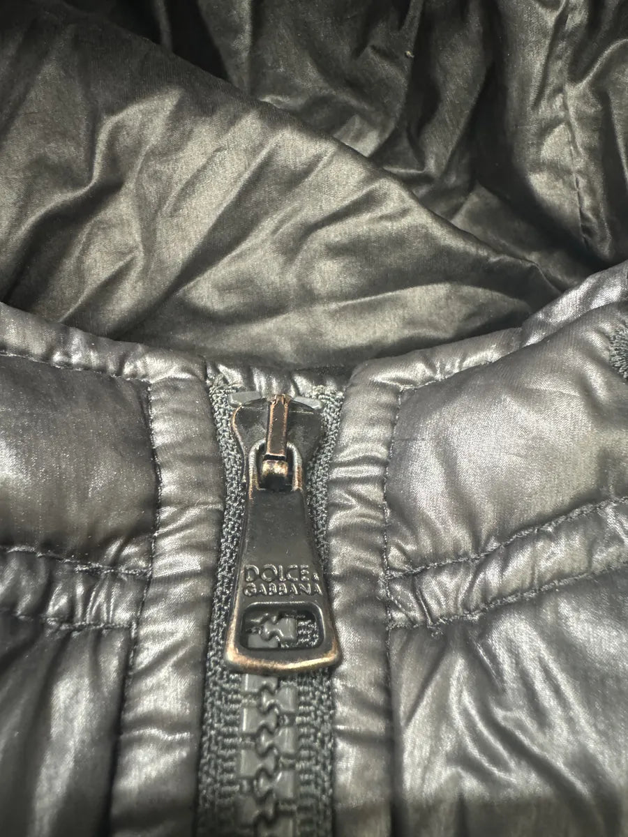 2000s Dolce & Gabbana Grey Eroded Puffer Jacket (L) rmnTCOK 12