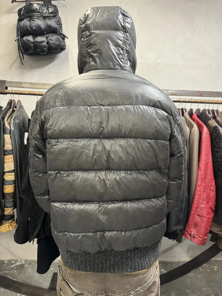 2000s Dolce & Gabbana Grey Eroded Puffer Jacket (L) rmnTCOK 3