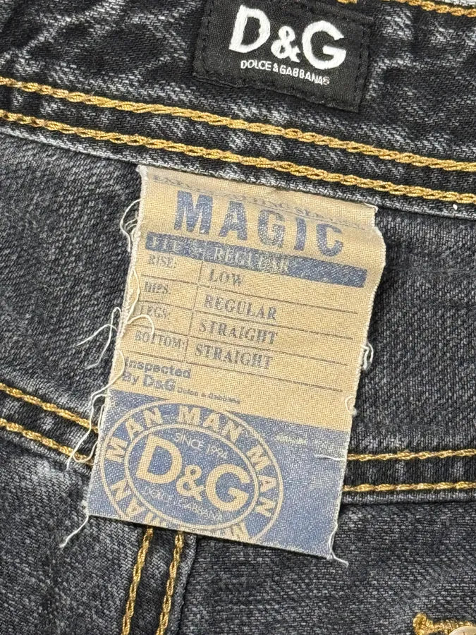 2000s Dolce & Gabbana Grey Faded Denim Jeans ssYOCaX 10