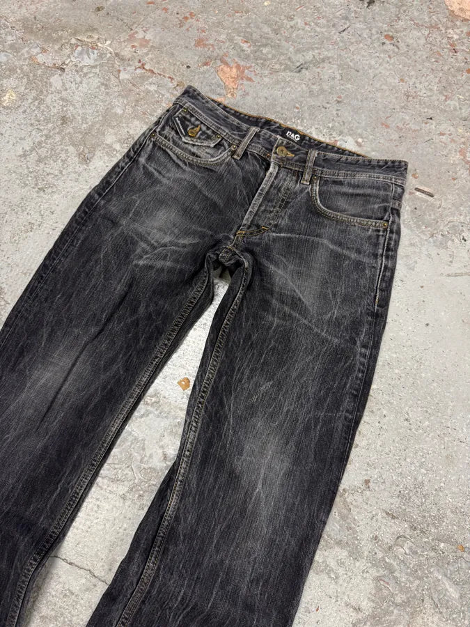 2000s Dolce & Gabbana Grey Faded Denim Jeans ssYOCaX 4