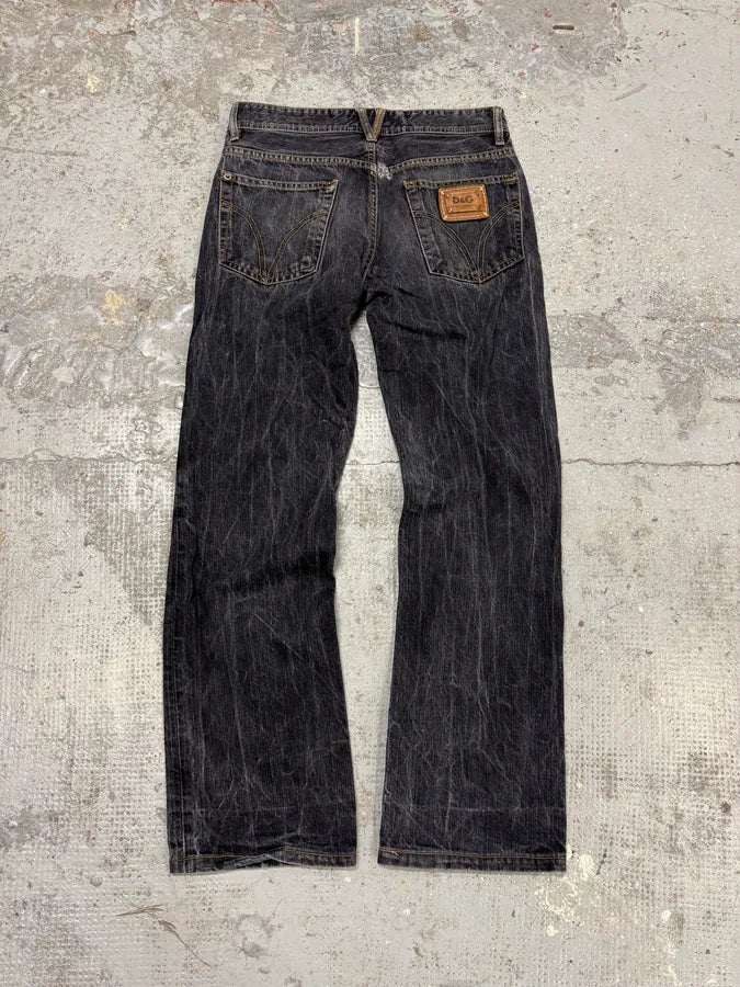 2000s Dolce & Gabbana Grey Faded Denim Jeans ssYOCaX 5