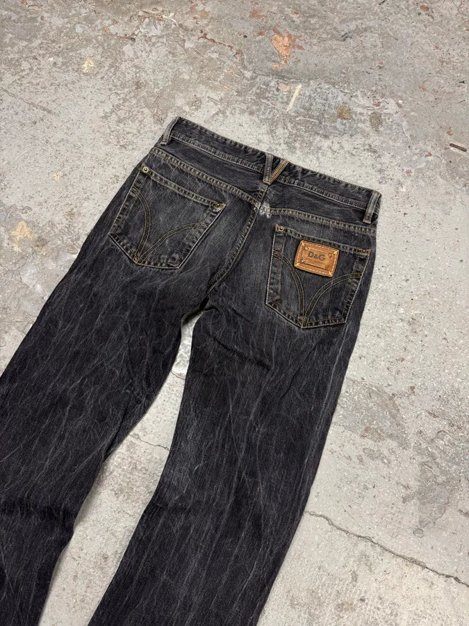 2000s Dolce & Gabbana Grey Faded Denim Jeans ssYOCaX 6