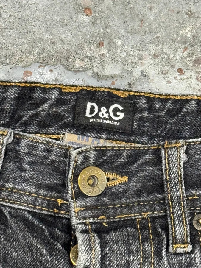 2000s Dolce & Gabbana Grey Faded Denim Jeans ssYOCaX 7
