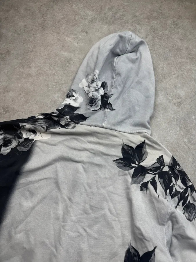 2000s Dolce & Gabbana Grey Floral Marlon Brando Hoodie JxPwdgD 5