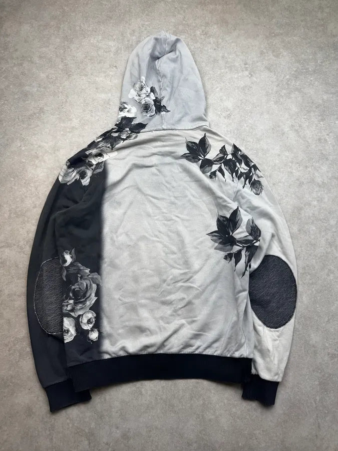 2000s Dolce & Gabbana Grey Floral Marlon Brando Hoodie JxPwdgD 1