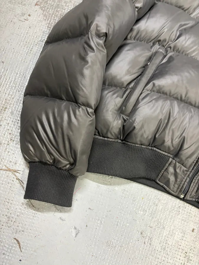 2000s Dolce & Gabbana Grey Fur Hooded Puffer Jacket KZkaXPH 7