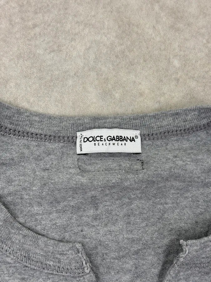 AW2004 Dolce & Gabbana Grey Germany Football Longsleeve  dxqVsFw 8