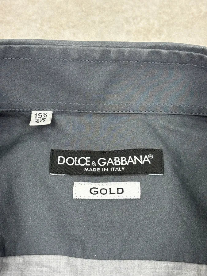2010s Dolce & Gabbana Grey Gothic Catholic Embellished Shirt HrtjdmF 7