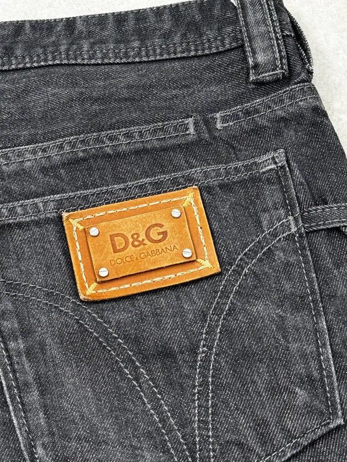 2000s Dolce & Gabbana Dark Grey Relaxed Denim Jeans BnMkfqt 8