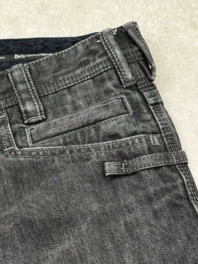 2000s Dolce & Gabbana Dark Grey Relaxed Denim Jeans BnMkfqt 7
