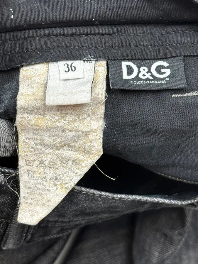2000s Dolce & Gabbana Dark Grey Relaxed Denim Jeans BnMkfqt 9