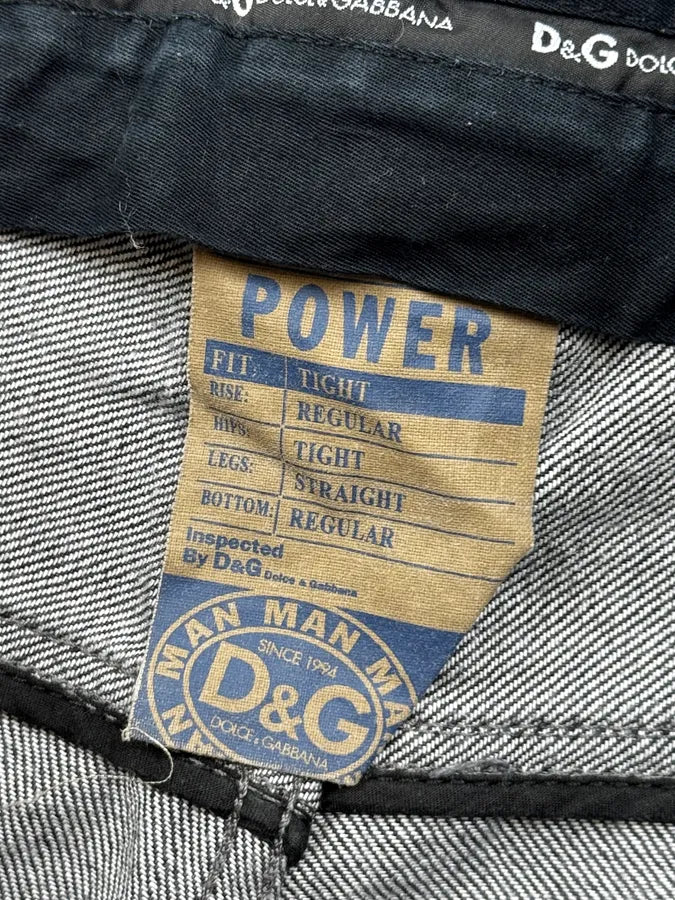 2000s Dolce & Gabbana Dark Grey Relaxed Denim Jeans BnMkfqt 10