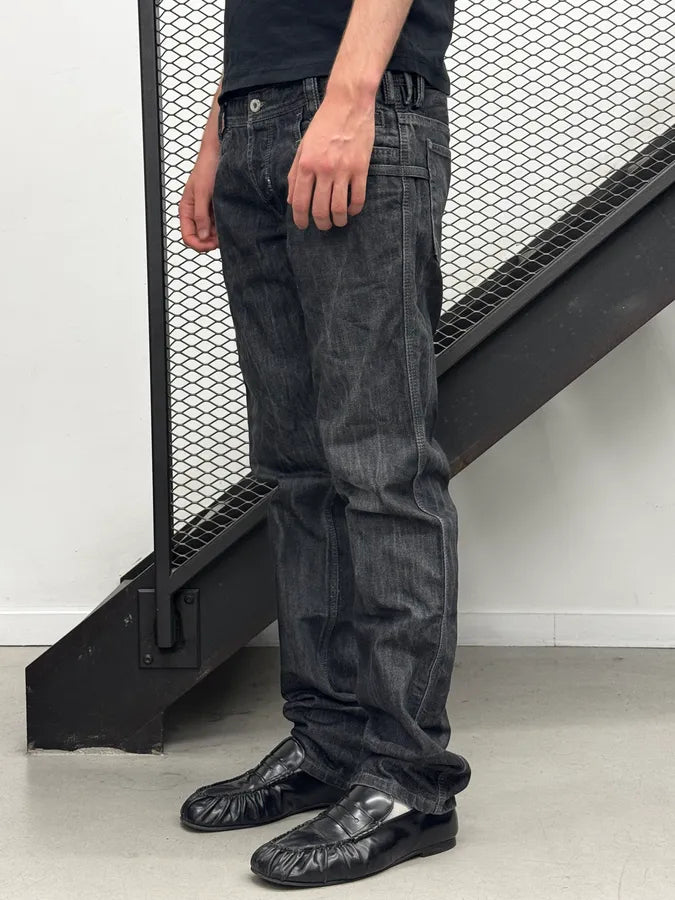 2000s Dolce & Gabbana Dark Grey Relaxed Denim Jeans BnMkfqt 4