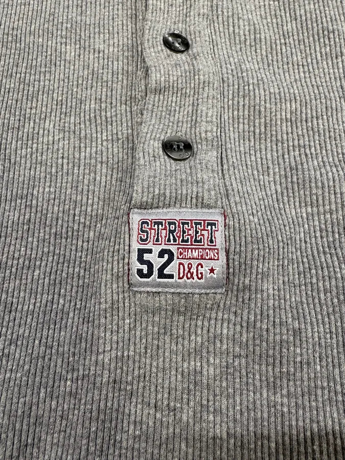 2000s Dolce & Gabbana Grey Henley Longsleeves (S/M) FeqjnhM 6