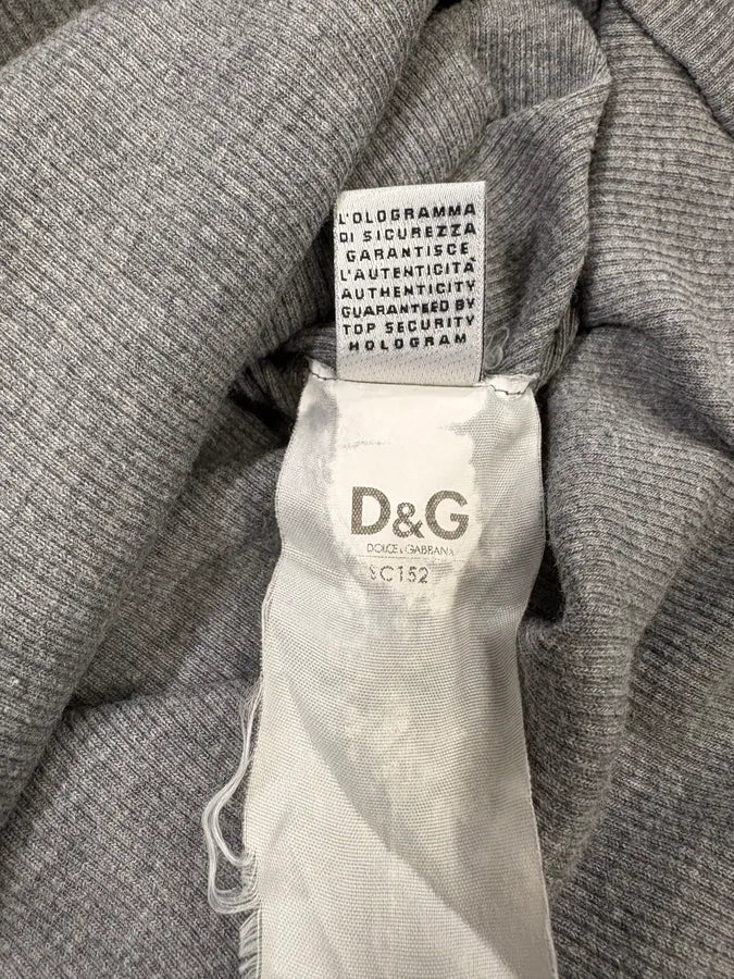 2000s Dolce & Gabbana Grey Henley Longsleeves (S/M) FeqjnhM 9