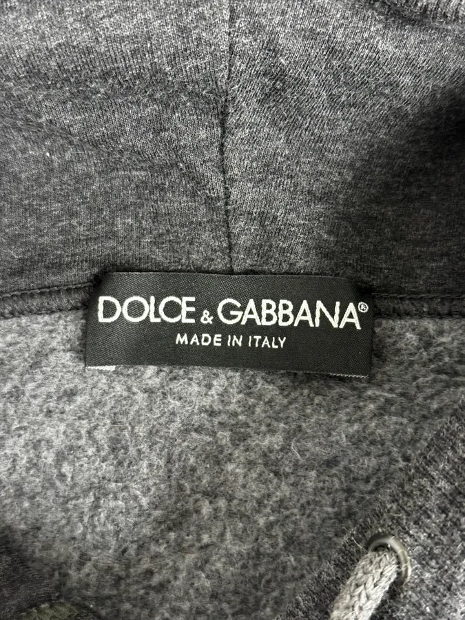 FW2013 Dolce & Gabbana Grey Hooded Sweater UJjERZy 9