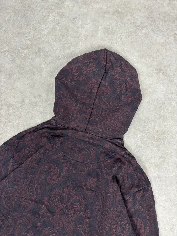 2010s Dolce & Gabbana Bordeaux Monogram Jacquard Hoodie DVYiTvV 5