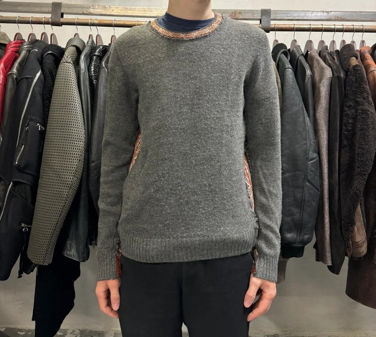 2000s Dolce & Gabbana Grey Indian Sweater (S/M) wqVqNdO 1