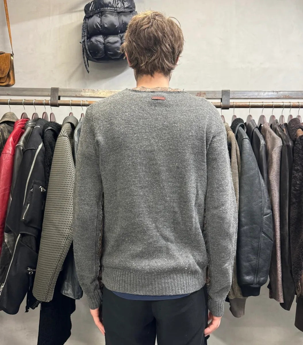 2000s Dolce & Gabbana Grey Indian Sweater (S/M) wqVqNdO 2