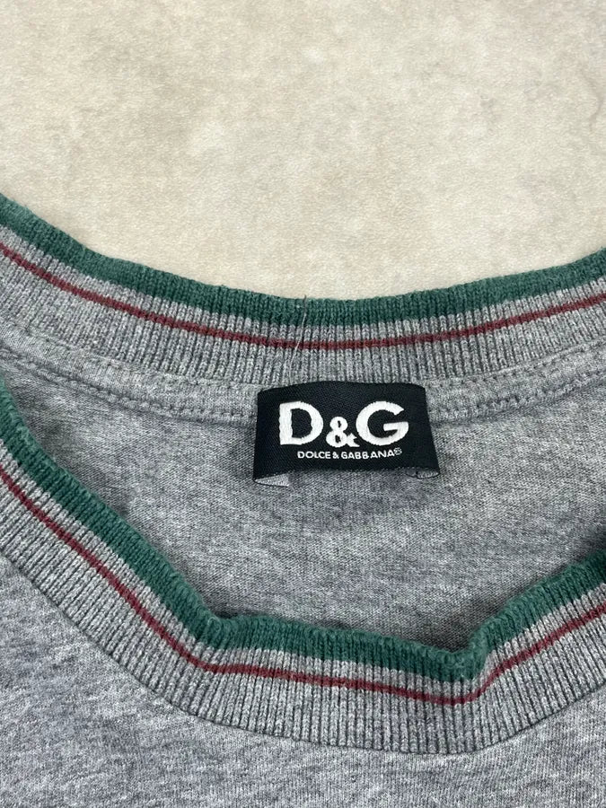 2000s Dolce & Gabbana Grey Italian Rugby Masters T-Shirt RTYdmsA 9