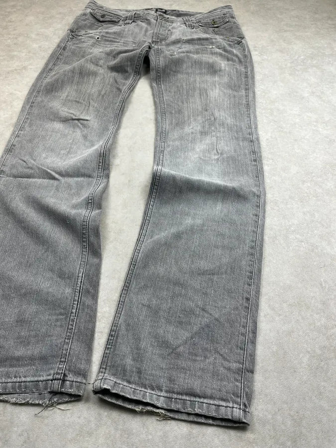 2000s Dolce & Gabbana Grey Light Distressed Denim Jeans oTQrtoM 8