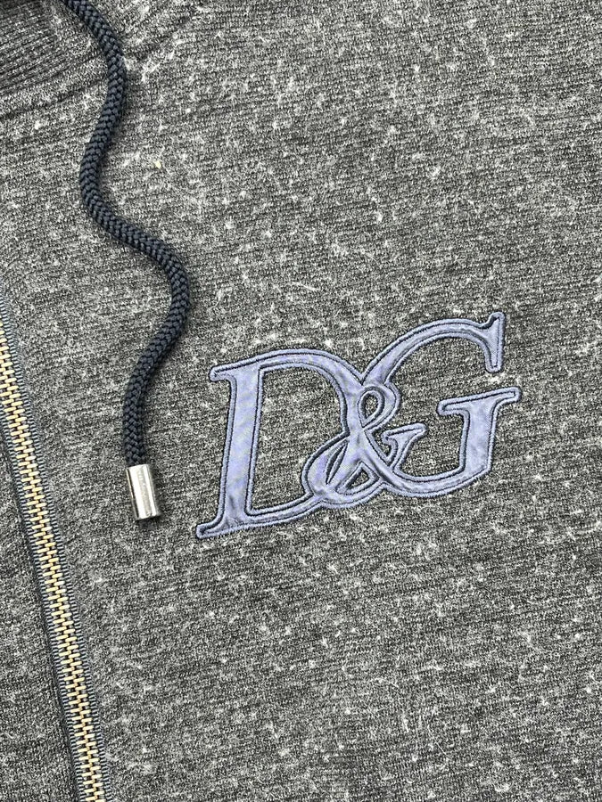 AW2009 Dolce & Gabbana Grey Logo Zip-up Hoodie EkLKLJU 8