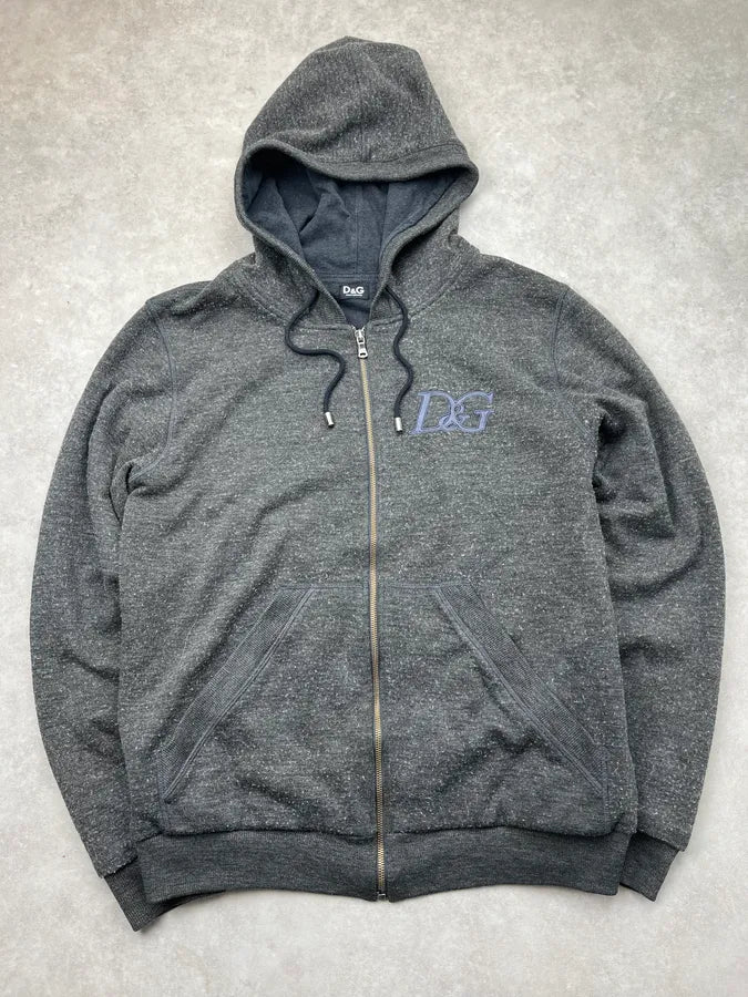 AW2009 Dolce & Gabbana Grey Logo Zip-up Hoodie EkLKLJU 3