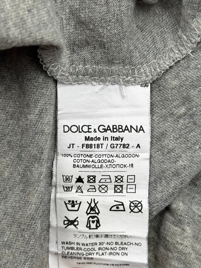 SS2013 Dolce & Gabbana Grey Maria Graphic T-Shirt CHTYWpn 10