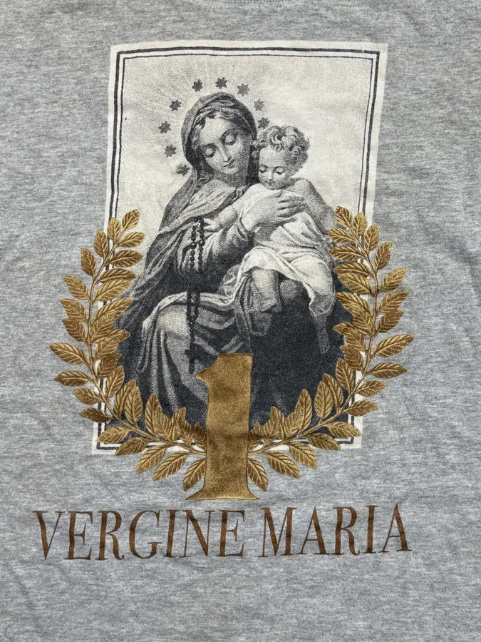 SS2013 Dolce & Gabbana Grey Maria Graphic T-Shirt CHTYWpn 5