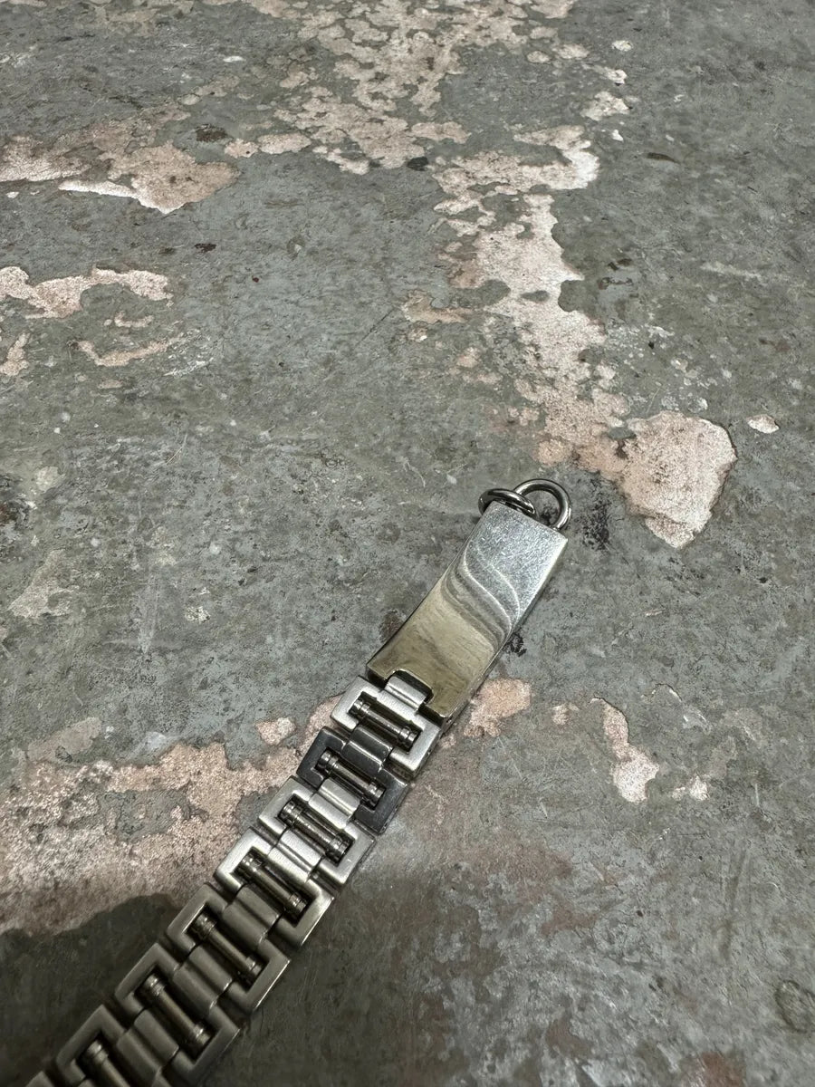 2000s Dolce & Gabbana Grey Metallic Bracelet (OS) 5