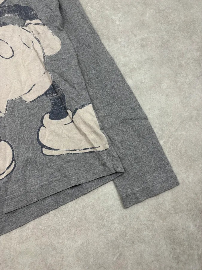 FW2010 Dolce & Gabbana Grey Mickey Mouse Longsleeve T-Shirt  XgTpllr 6
