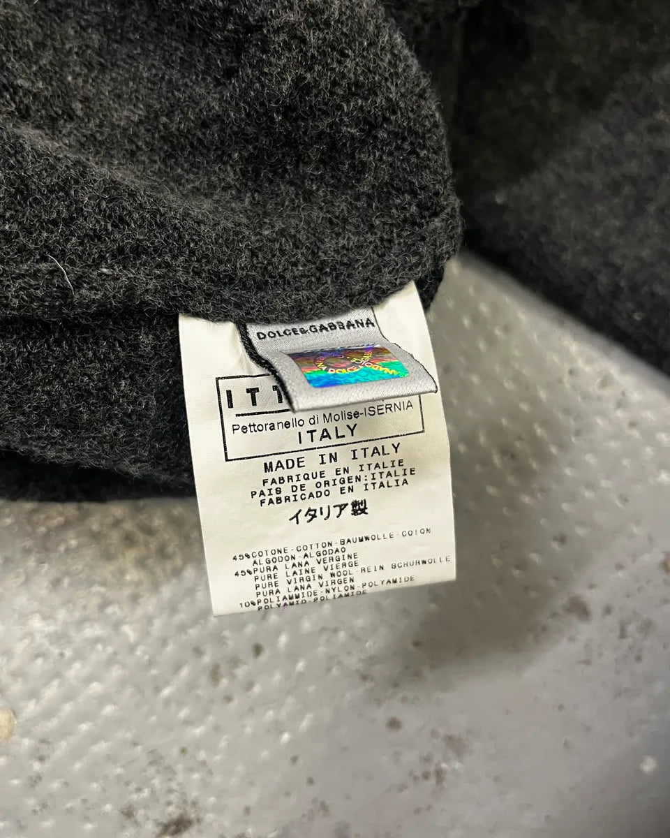 2000s Dolce & Gabbana Grey Multi-Zip Zip-Up Sweater jXtFUvb 11