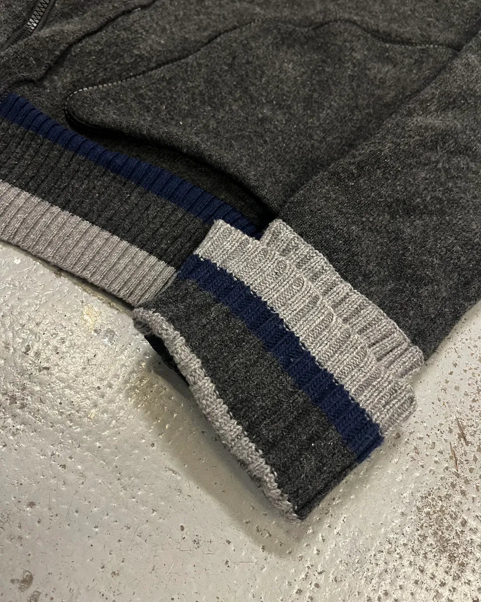2000s Dolce & Gabbana Grey Multi-Zip Zip-Up Sweater jXtFUvb 5