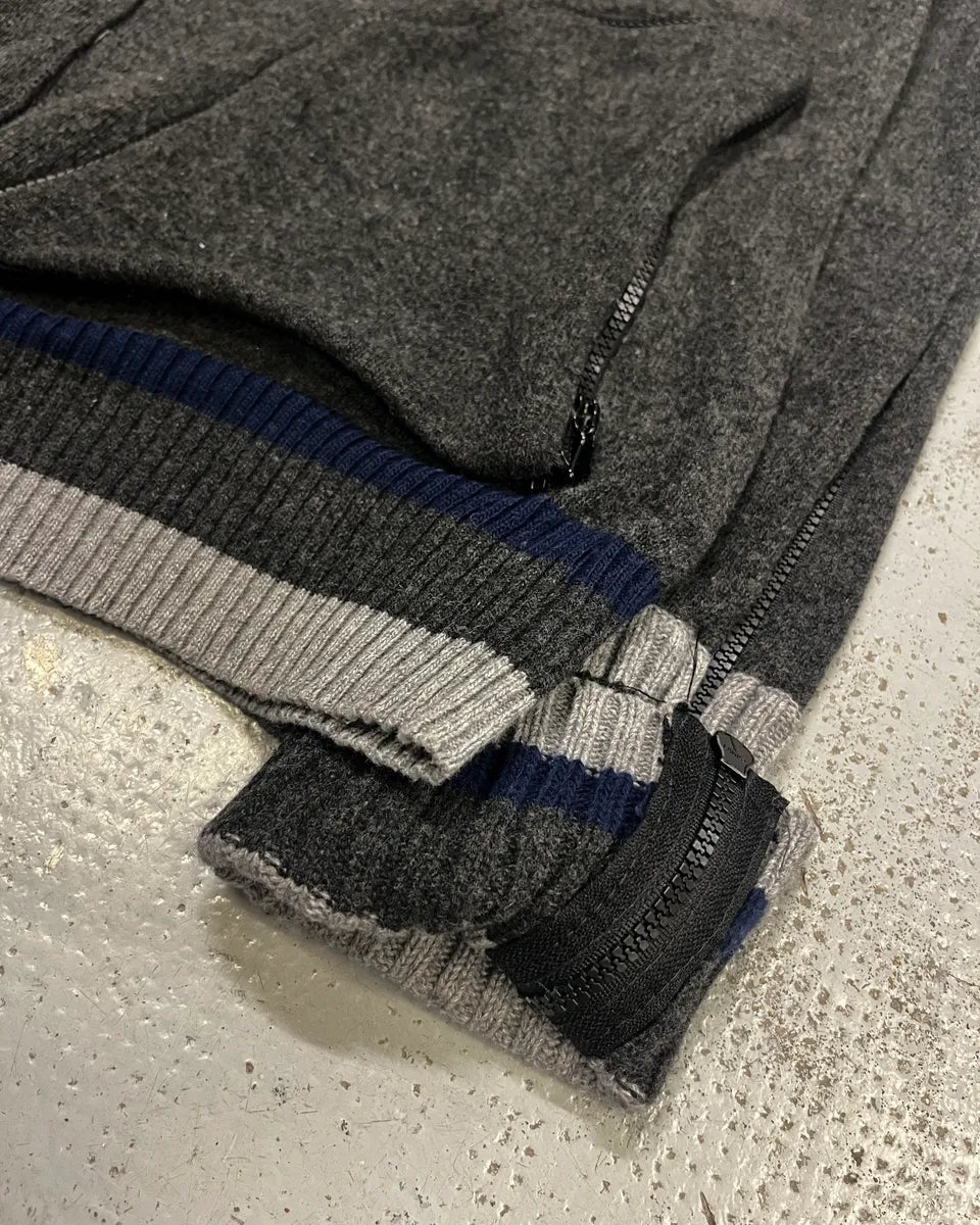 2000s Dolce & Gabbana Grey Multi-Zip Zip-Up Sweater jXtFUvb 7