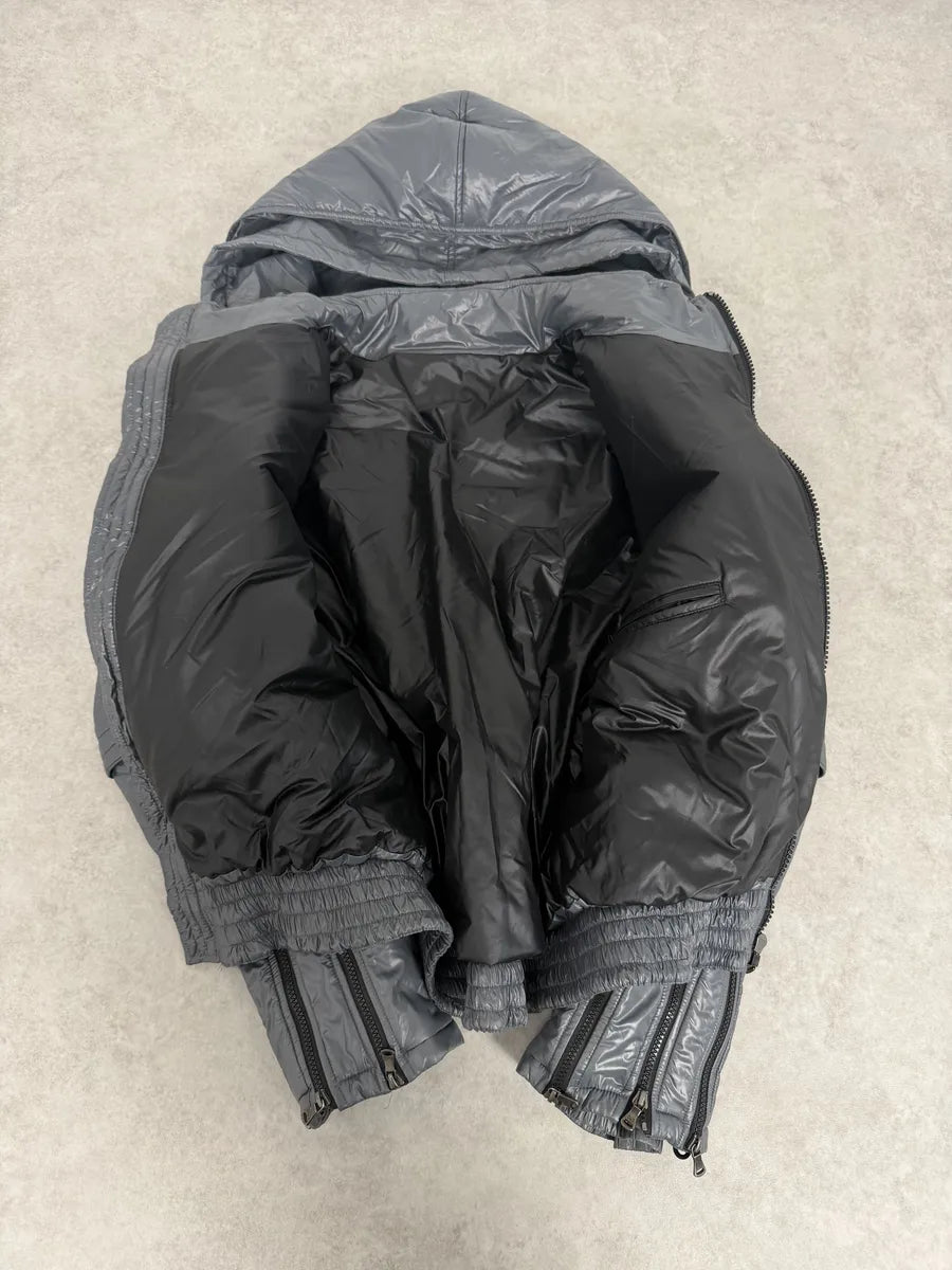 FW2010 Dolce & Gabbana Grey Multi Zips Astro Puffer Jacket sqDoAwz 9