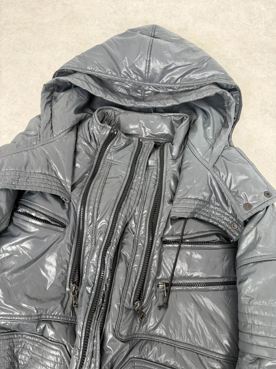 FW2010 Dolce & Gabbana Grey Multi Zips Astro Puffer Jacket sqDoAwz 10