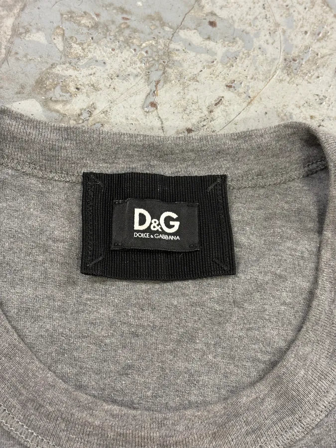2000s Dolce & Gabbana Grey Naomi Campbell T-Shirt qrbAPtO 7