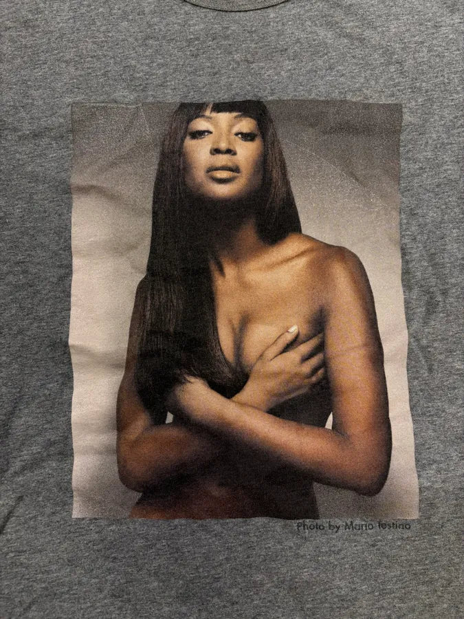 2000s Dolce & Gabbana Grey Naomi Campbell T-Shirt qrbAPtO 6