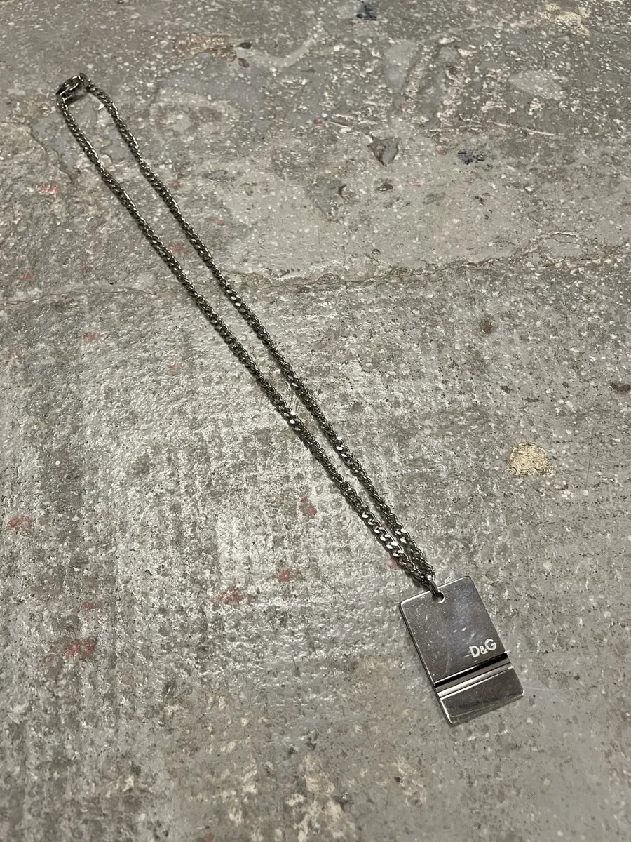 2000s Dolce & Gabbana Grey Necklace (OS) 6