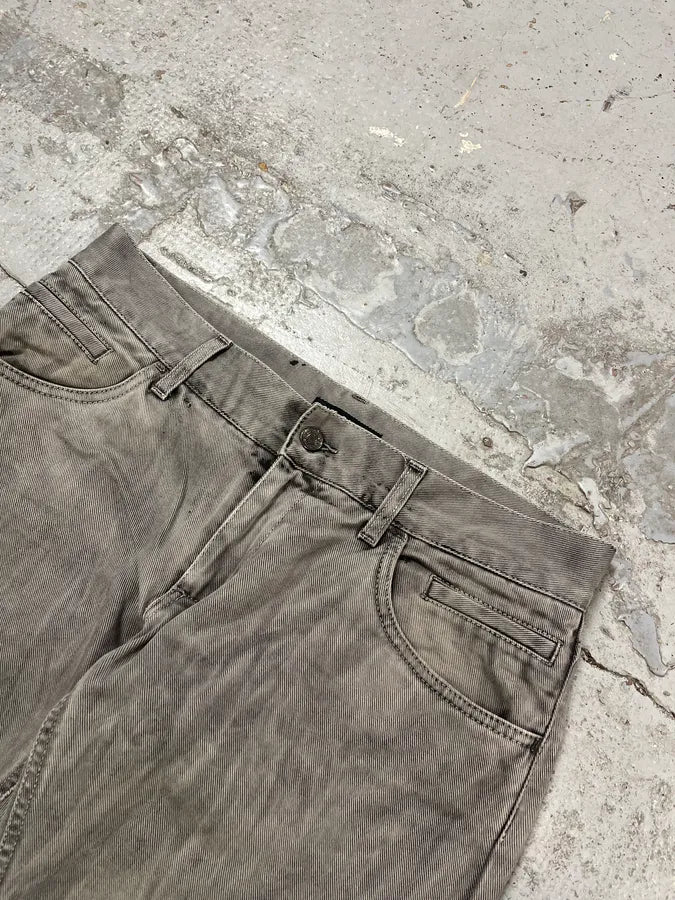 2000s Dolce & Gabbana Grey Painted Denim Jeans SXwVPbx 5