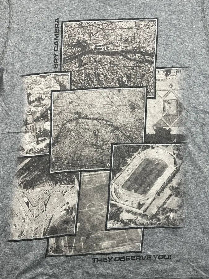 2000s Dolce & Gabbana Grey Paris Camera Map T-Shirt ckdEYJk 7