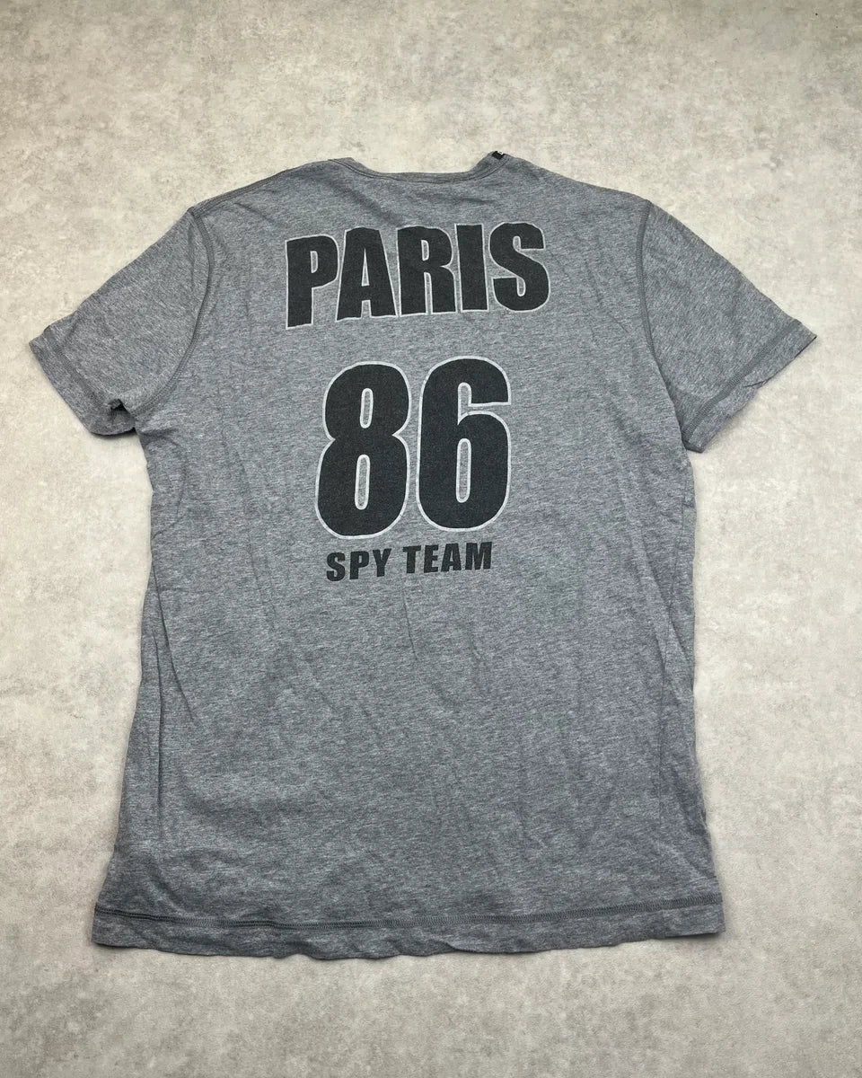 2000s Dolce & Gabbana Grey Paris Camera Map T-Shirt ckdEYJk 5